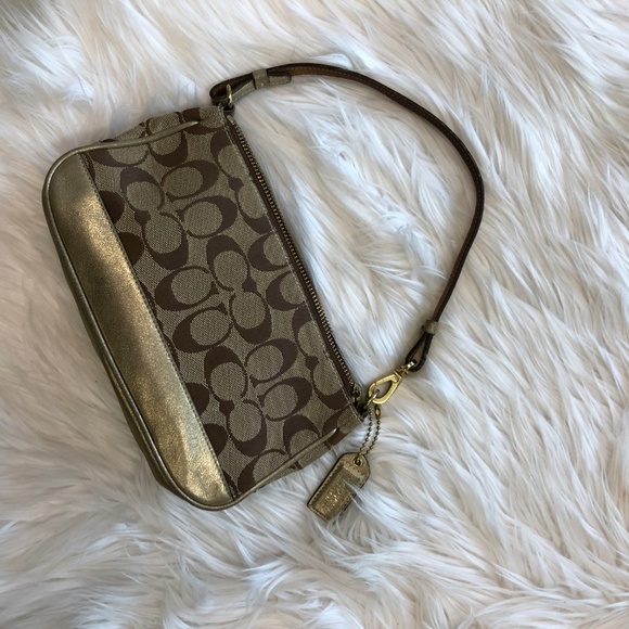 Coach Gold Monogram Small Purse - Picture 3 of 6